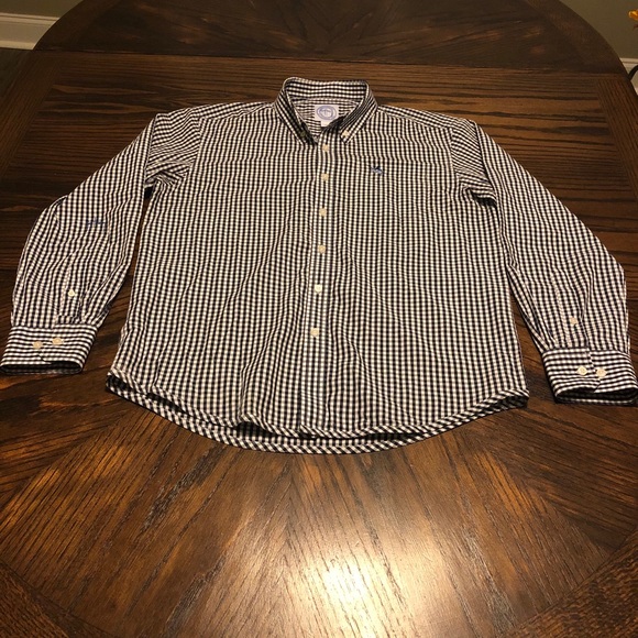 Guy Harvey Checkered Fishing Button Up Men’s Med - Picture 1 of 10